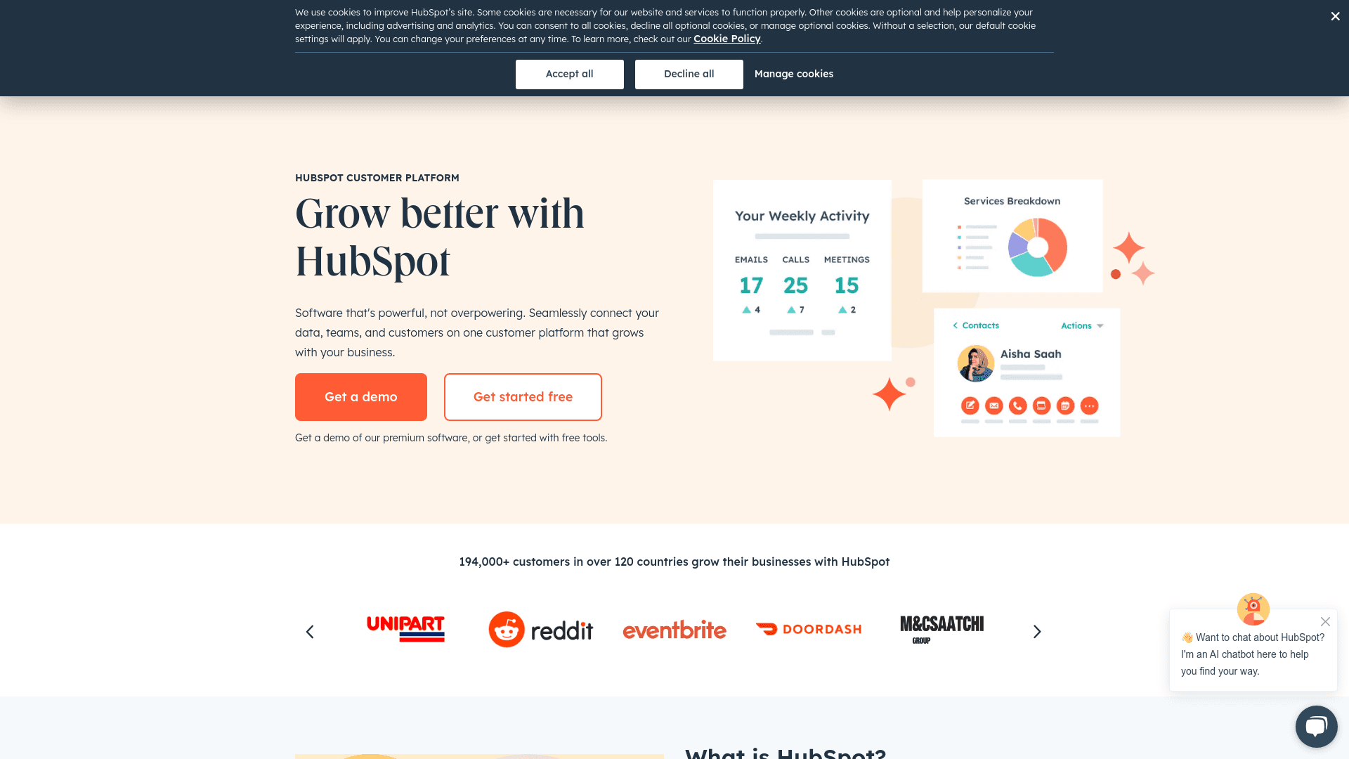 Hubspot screenshot