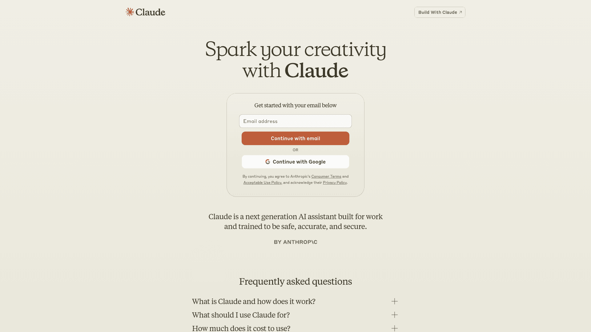 Claude screenshot