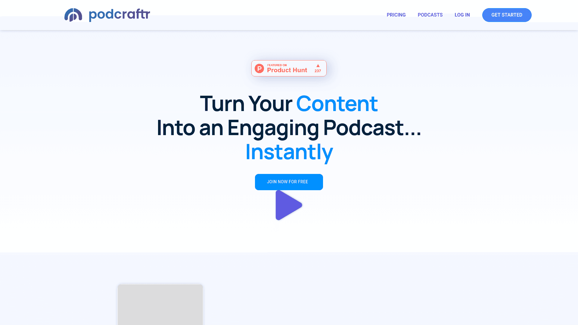 Podcraftr screenshot