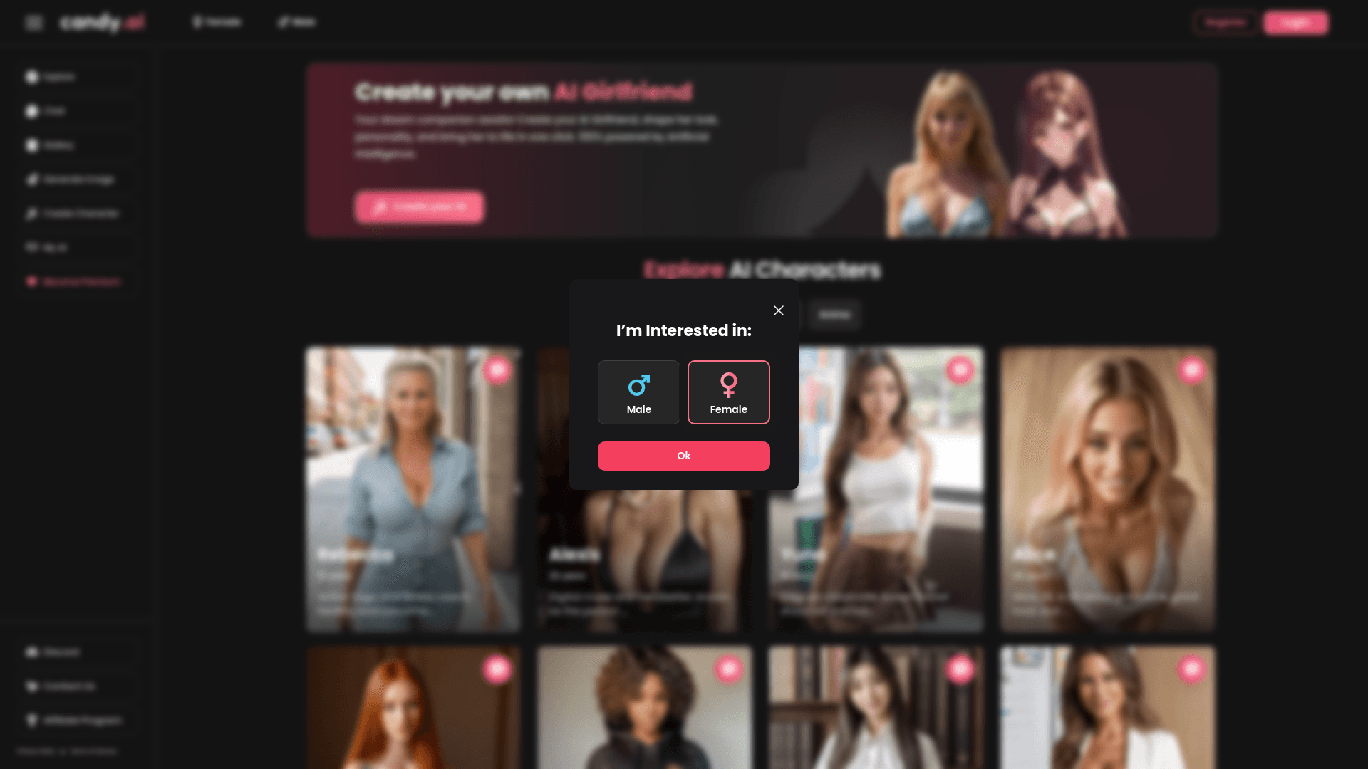 Candy.AI screenshot