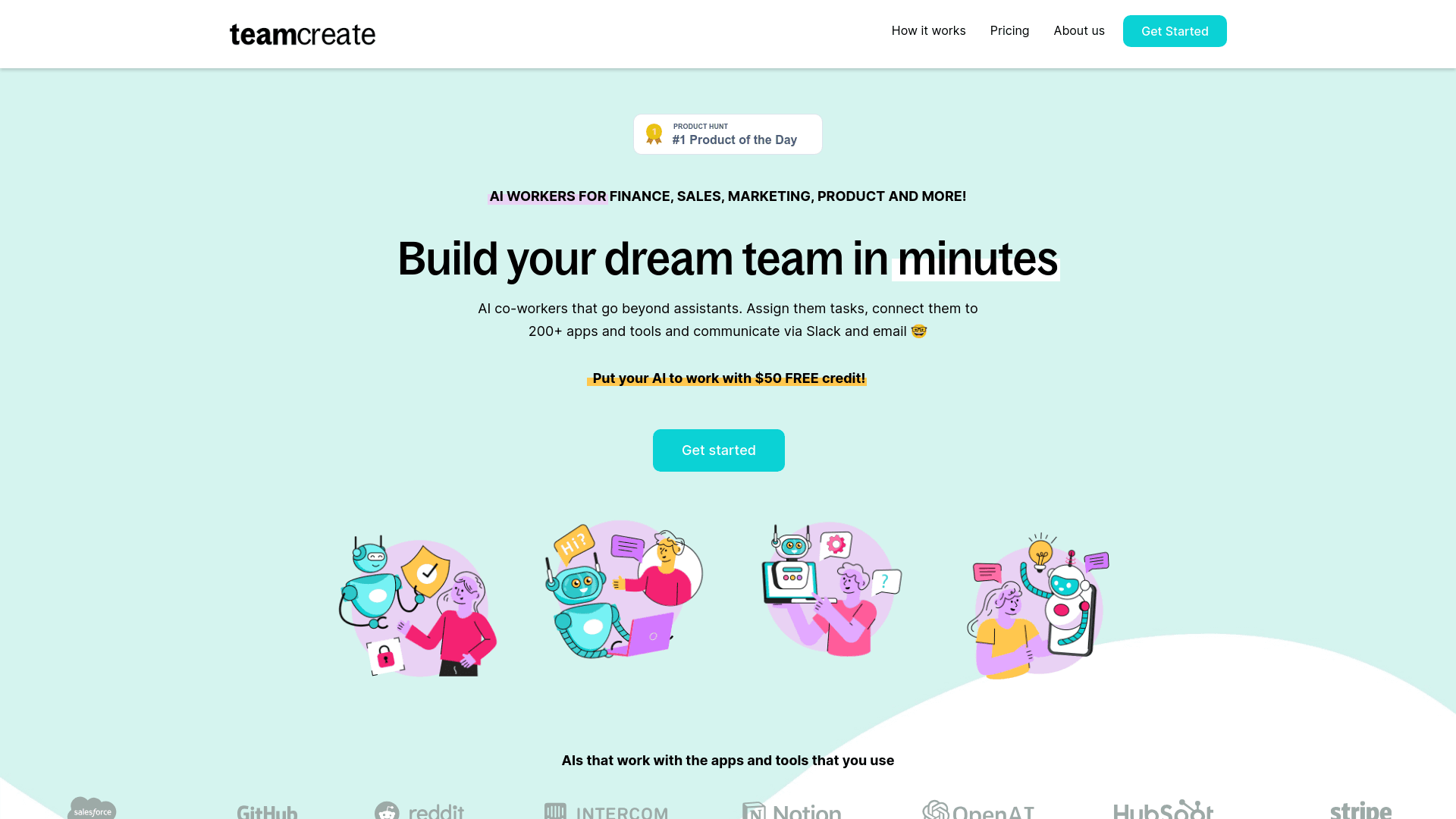 TeamCreate screenshot