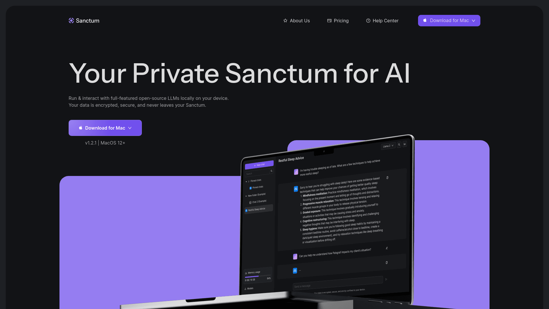 Sanctum AI screenshot