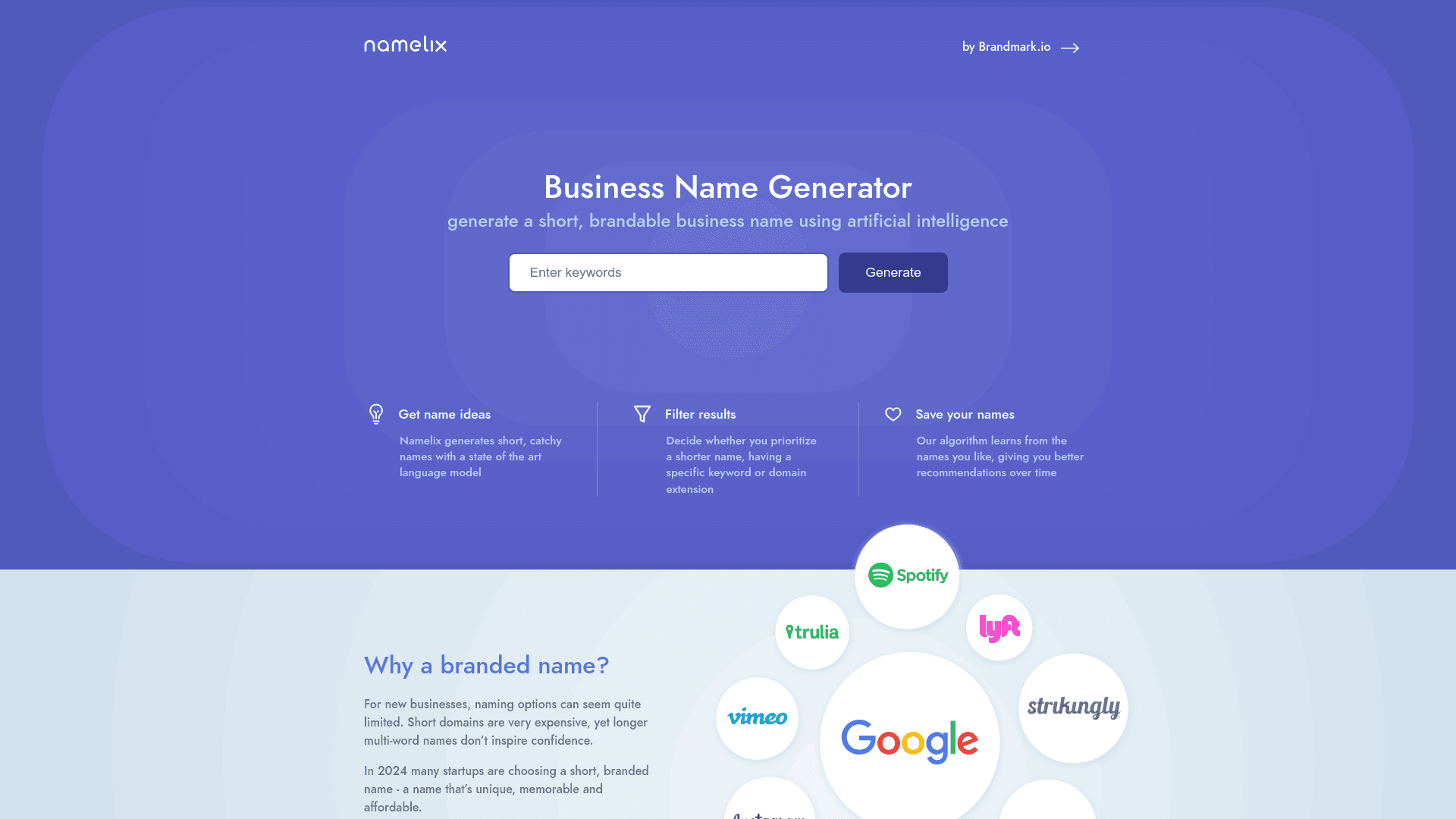 Namelix screenshot