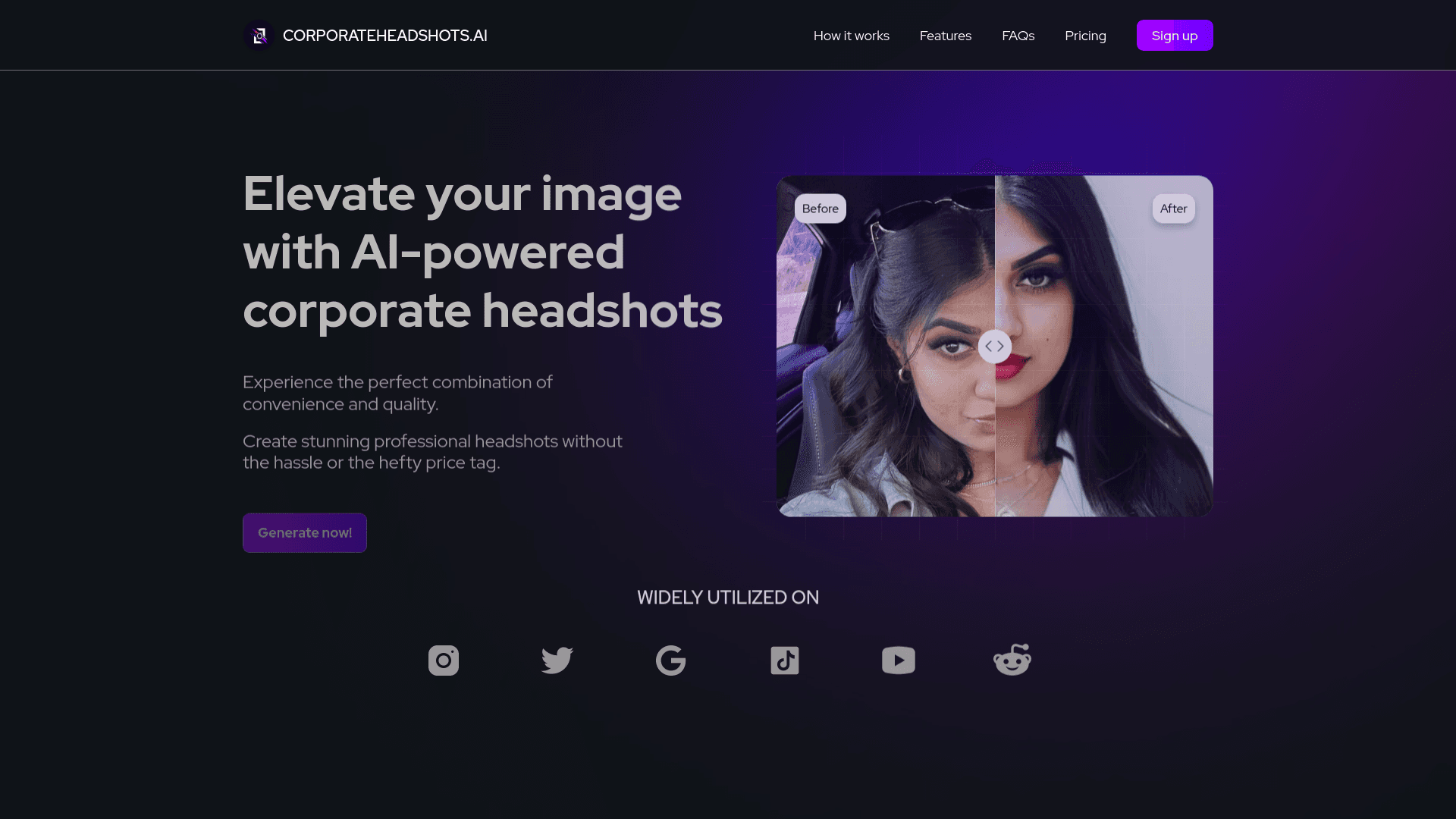 Corporate Headshots AI screenshot